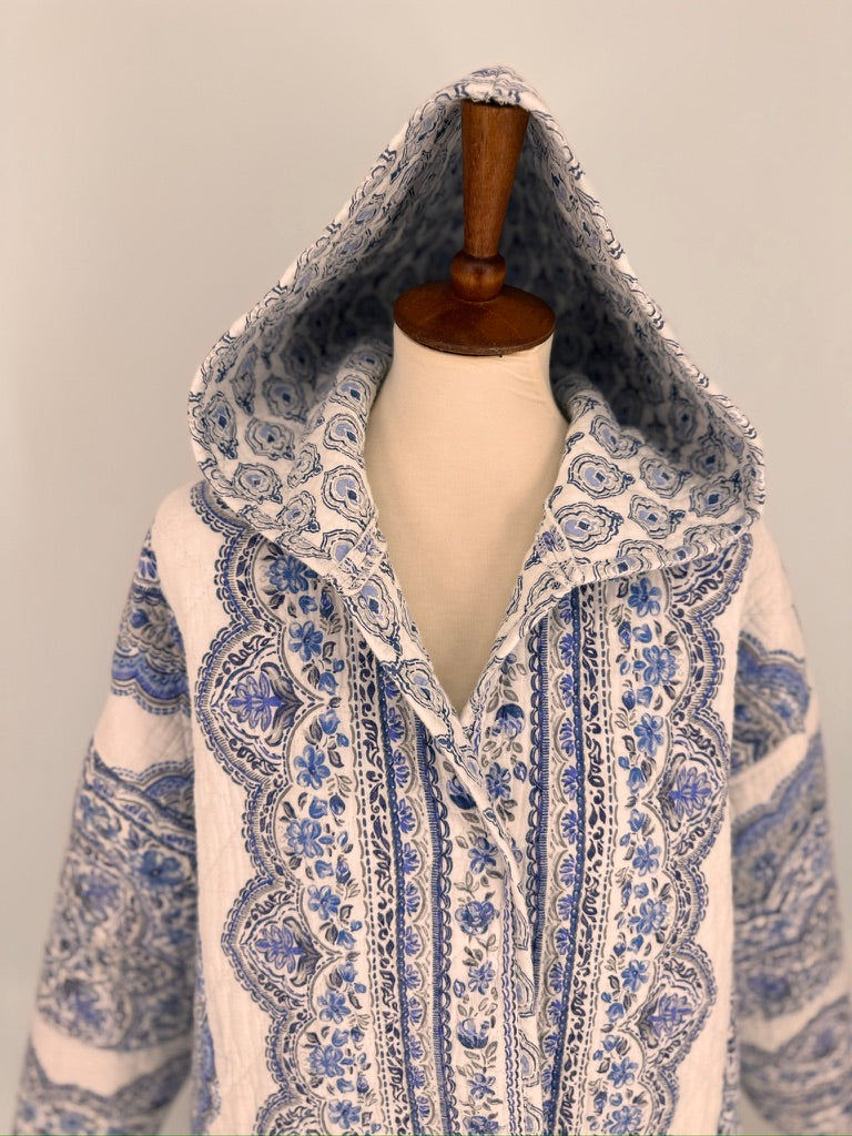 The Blue Porcelain Quilt Coat