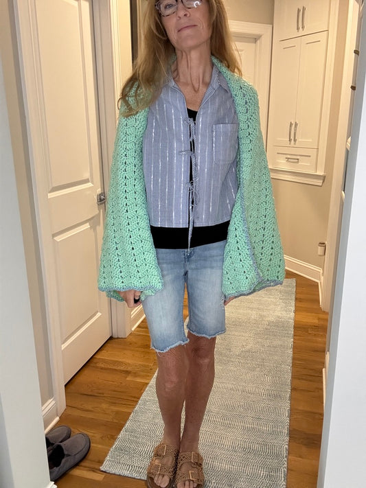 Upcycled Prayer Shawl Shrug