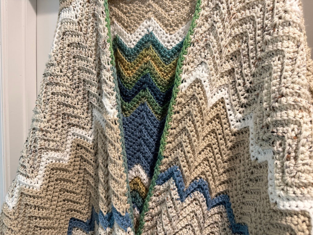 Sutherland Chevron Ruana Wrap
