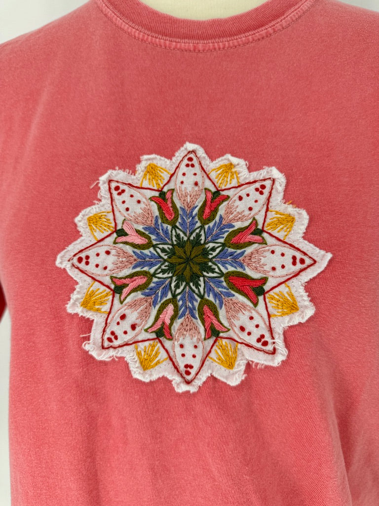 The Coral Bloom Mandala Tee