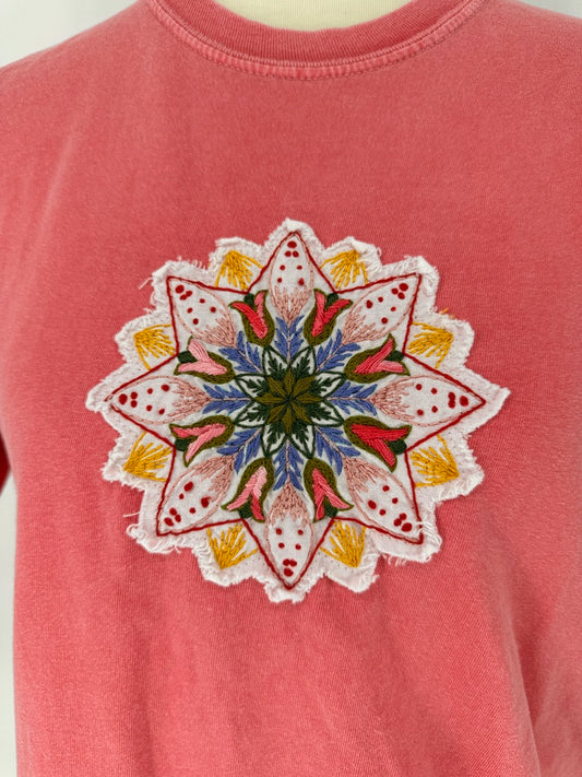 The Coral Bloom Mandala Tee