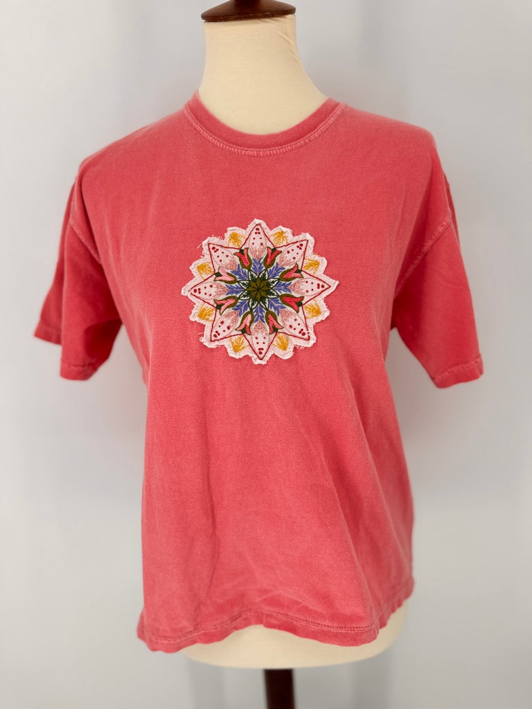 The Coral Bloom Mandala Tee