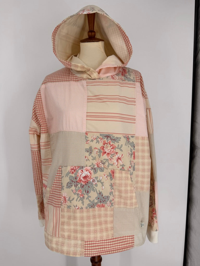 The Patchwork Shower Curtain Oversized Hoodie