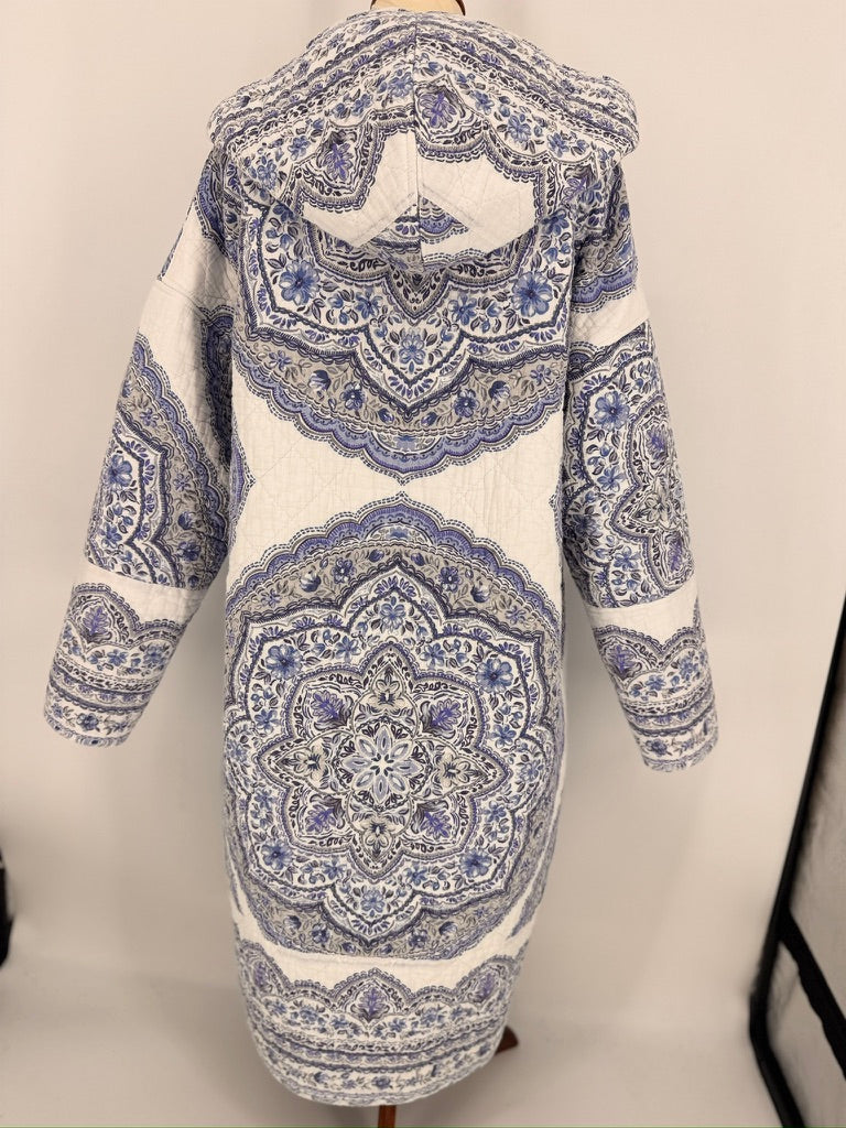 The Blue Porcelain Quilt Coat