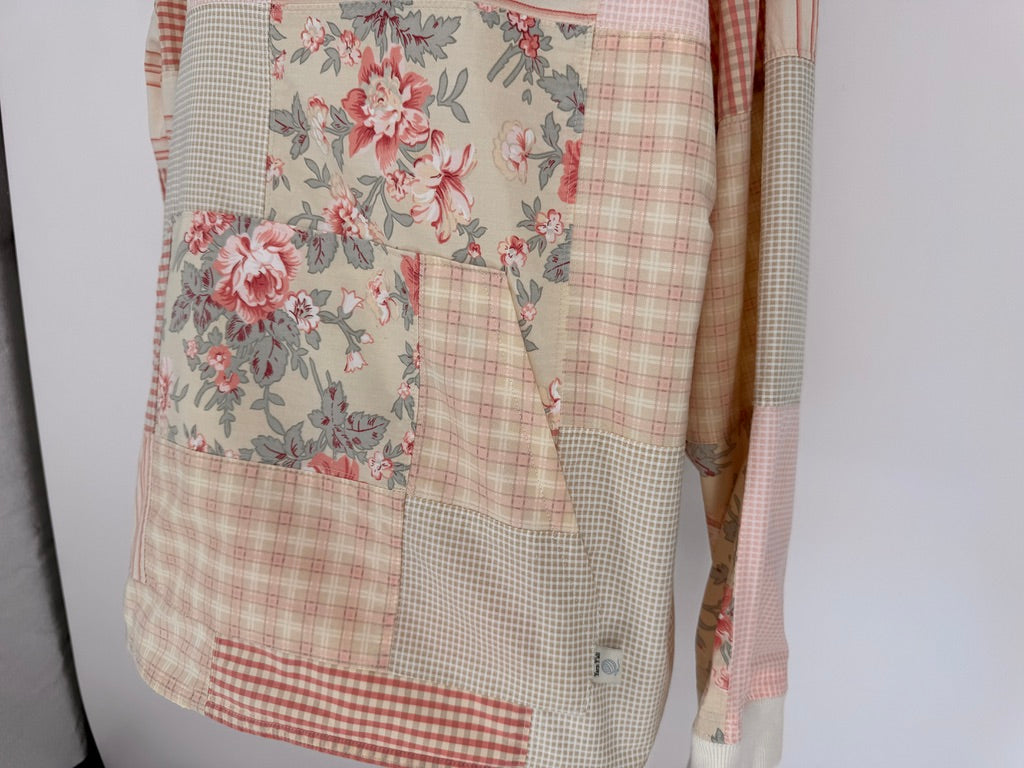 The Patchwork Shower Curtain Oversized Hoodie