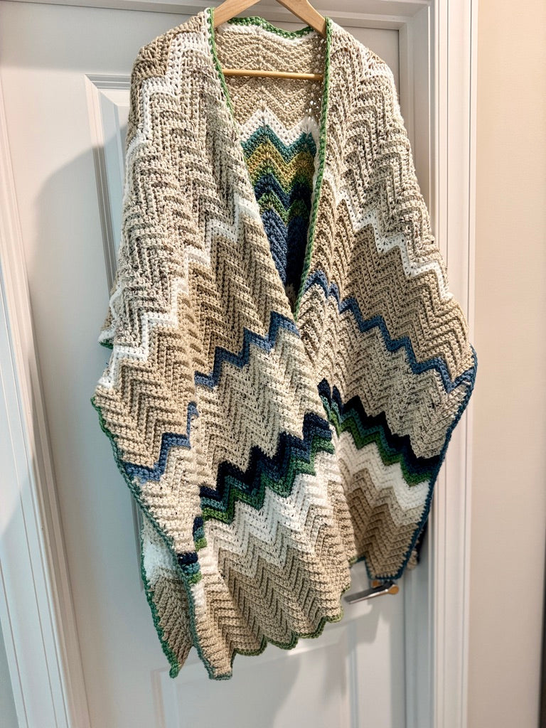 Sutherland Chevron Ruana Wrap